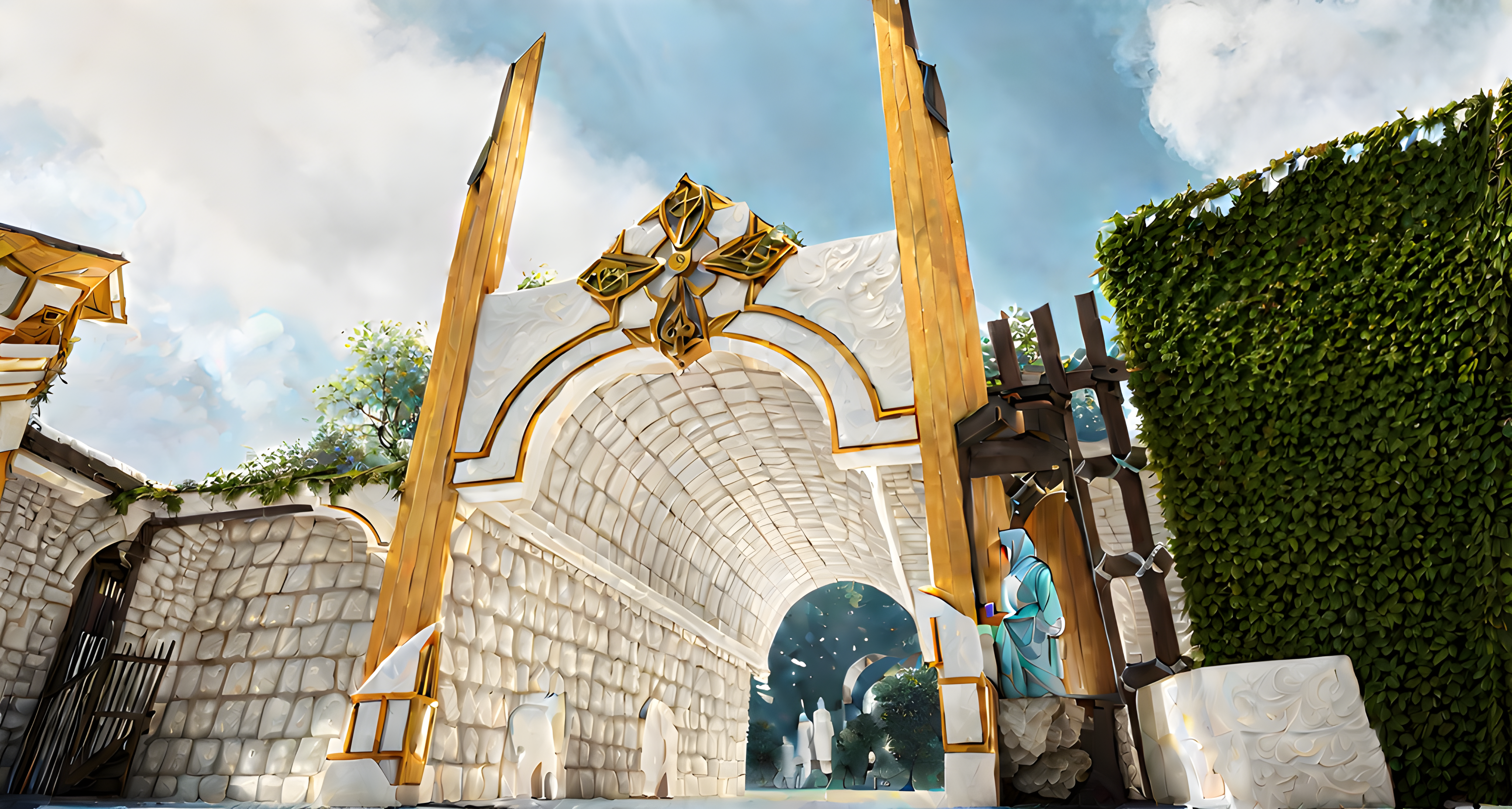 Heroes' Realms arch gateway