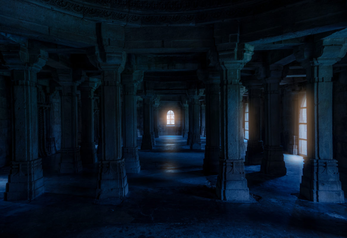 Dark Pillars Hallway